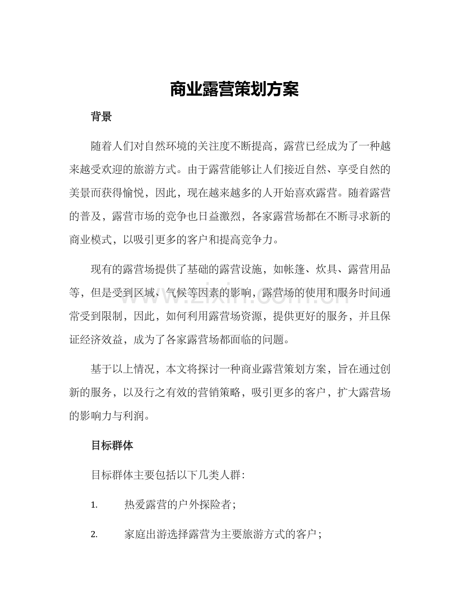 商业露营策划方案.docx_第1页