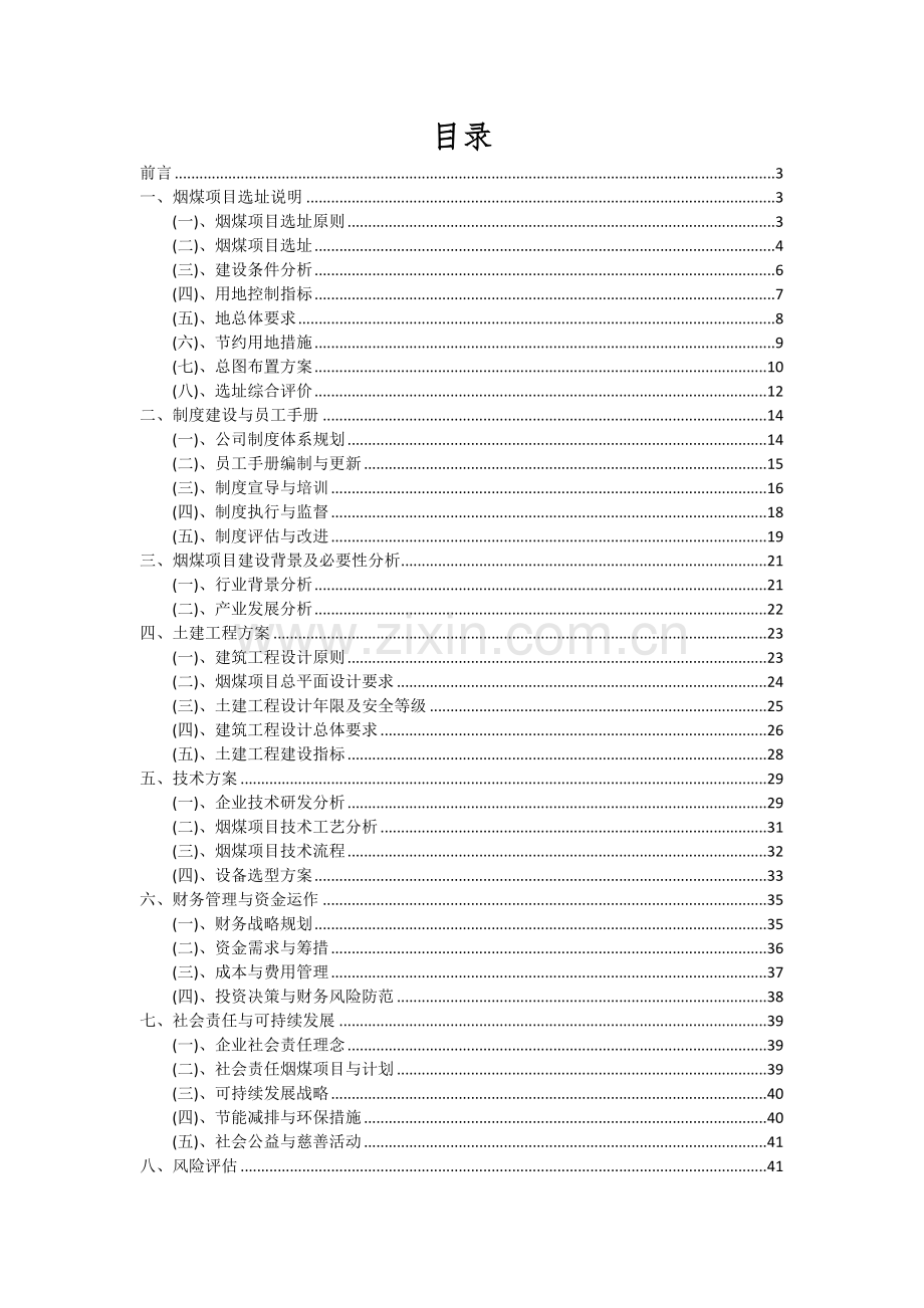 2024年烟煤项目可行性研究报告.docx_第2页