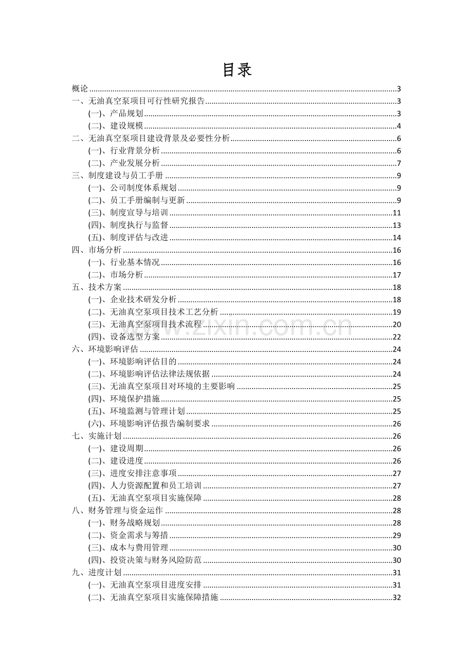 2024年无油真空泵项目可行性分析报告.docx_第2页