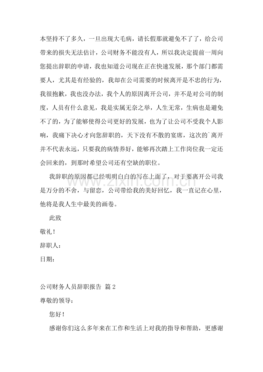 公司财务人员辞职报告13篇.doc_第2页