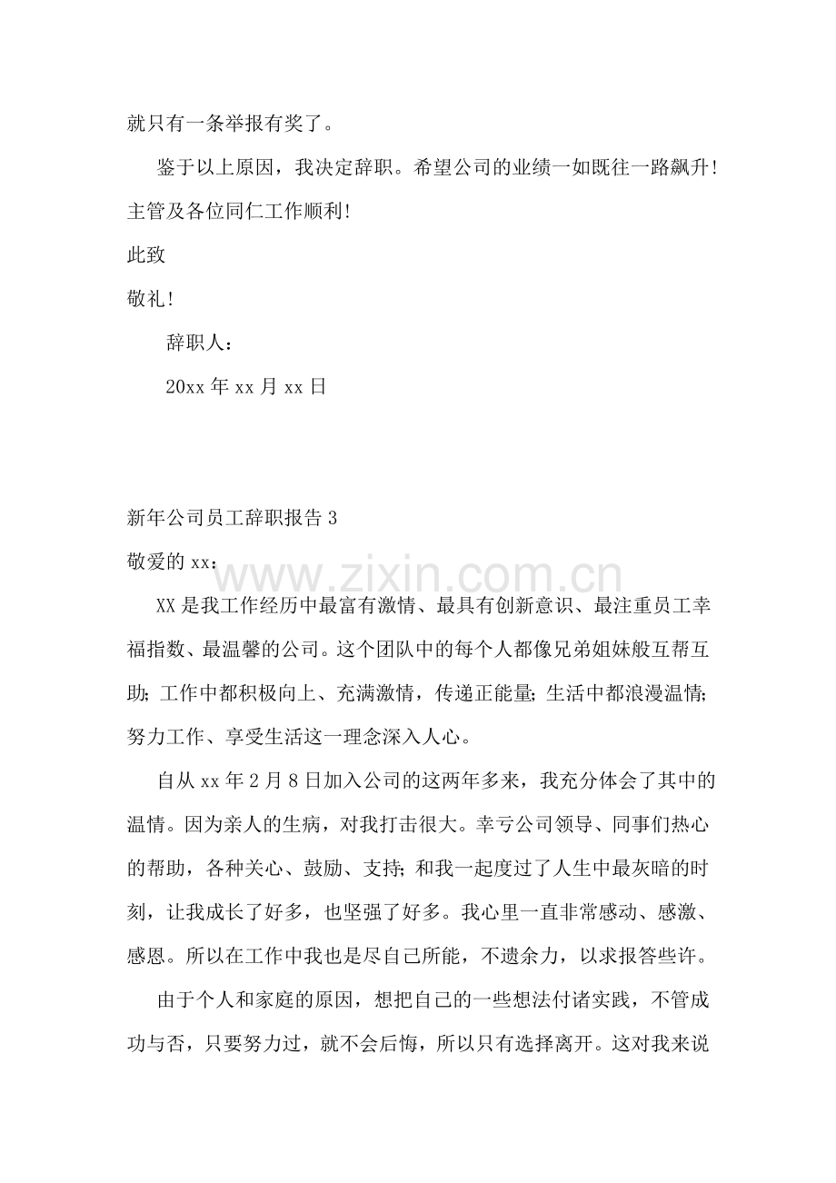 新年公司员工辞职报告(8篇).doc_第2页
