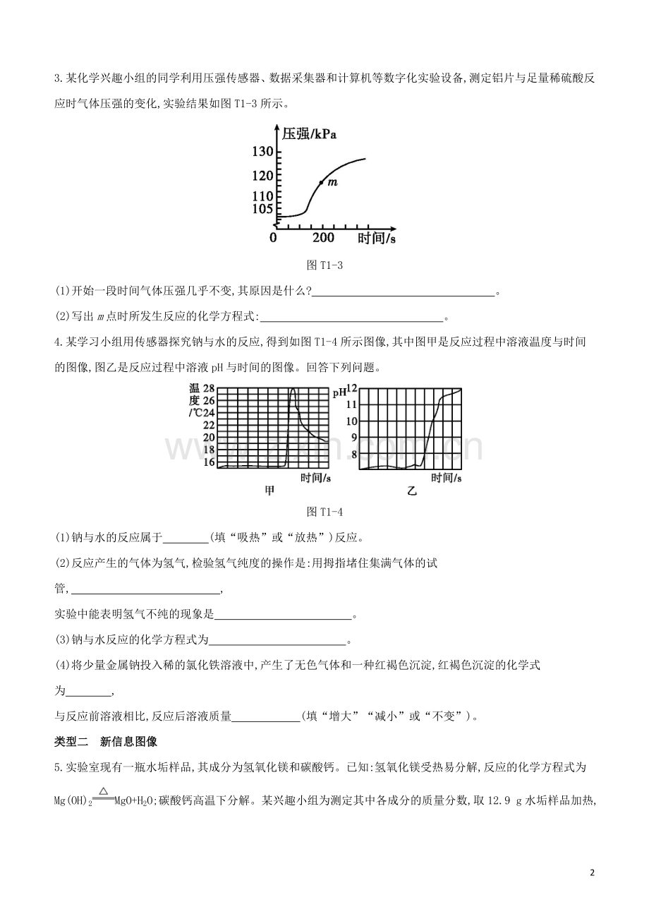 北京专版2020中考化学复习方案题型突破01图像题试题.docx_第2页