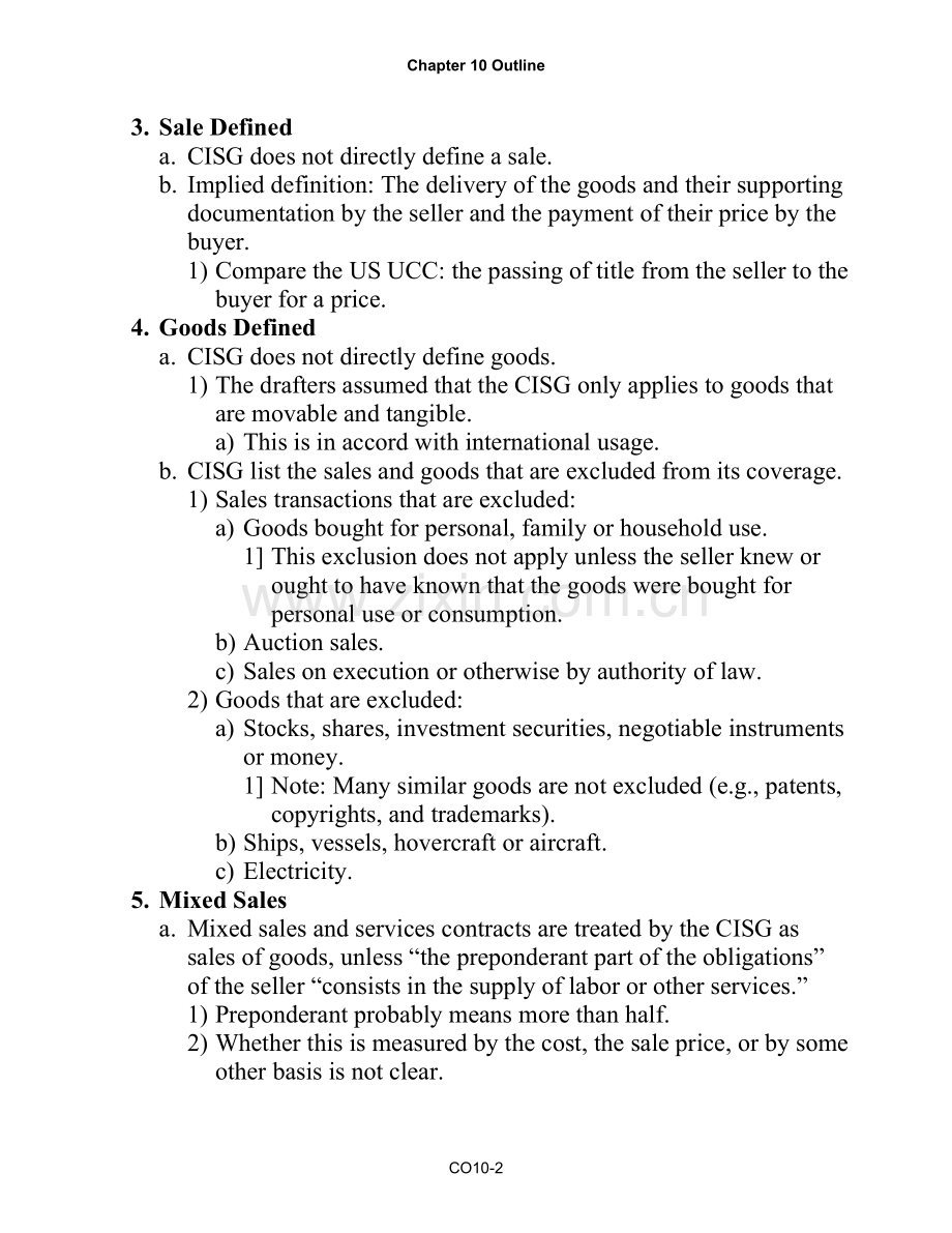 国际商法英文版：5 ch10 Sales.doc_第2页
