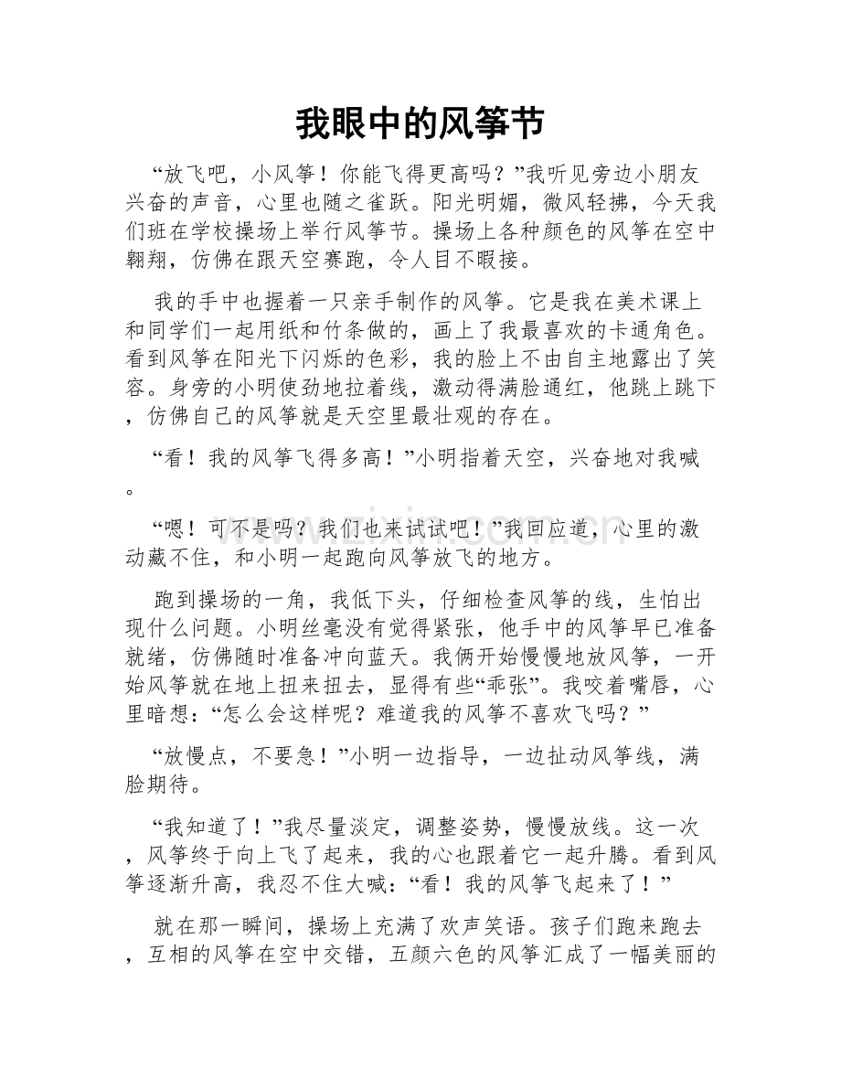 我眼中的风筝节.doc_第1页