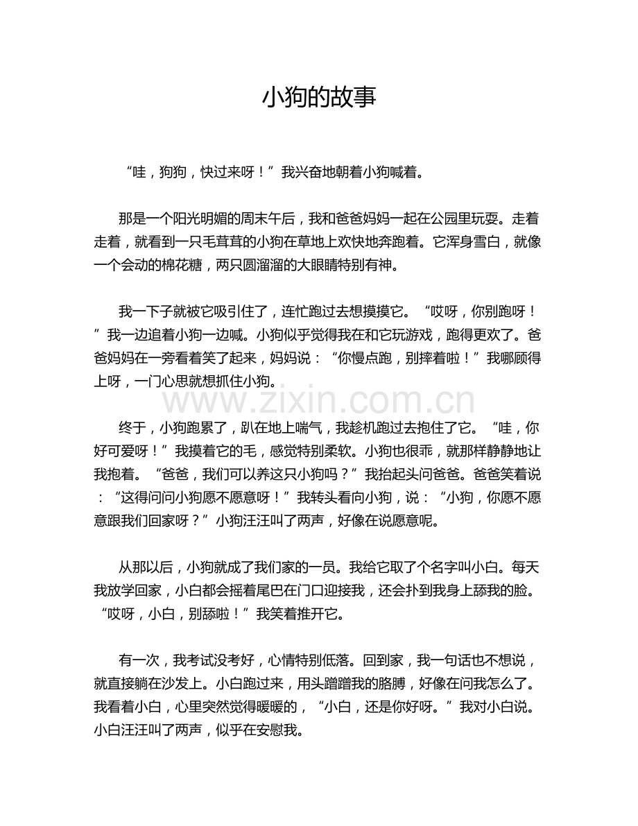 小狗的故事.doc_第1页