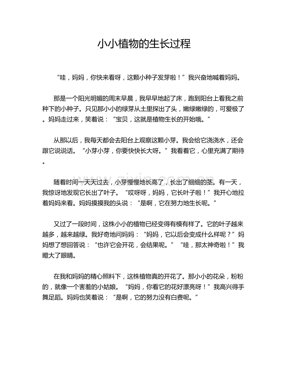 小小植物的生长过程.doc_第1页
