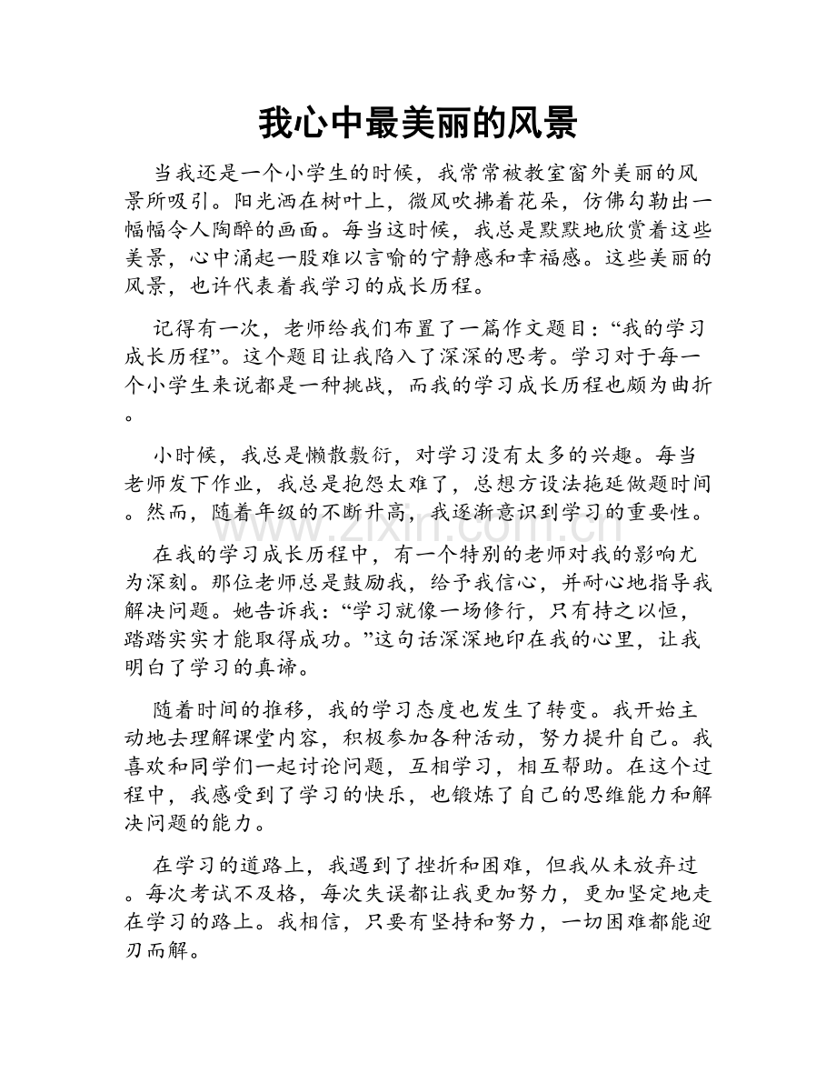我心中最美丽的风景.doc_第1页