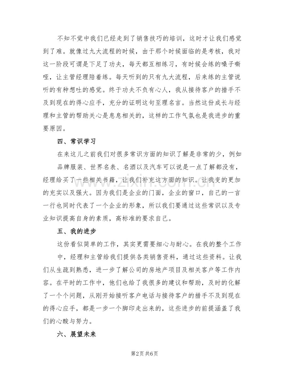 2022年置业顾问年终工作总结.doc_第2页