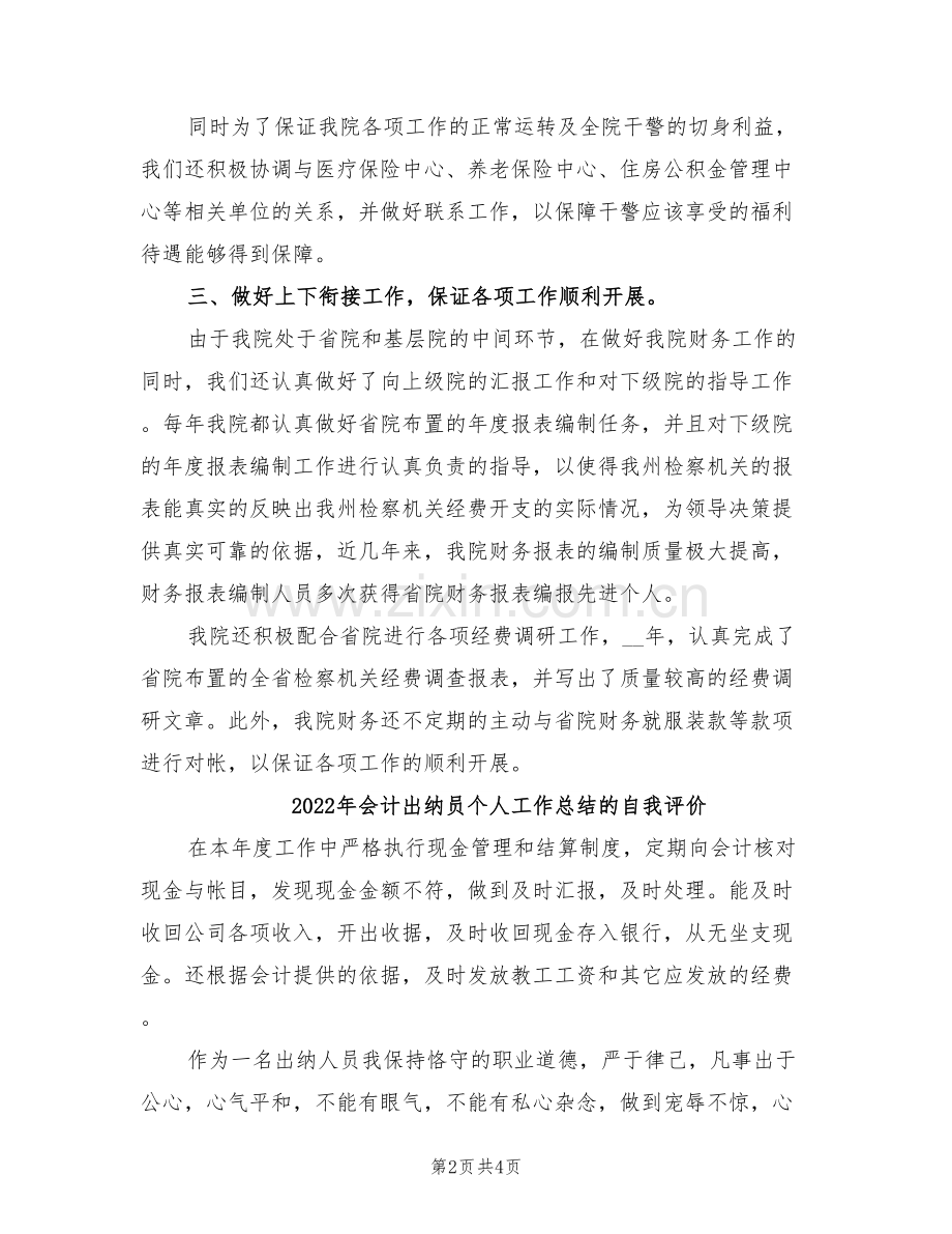 2022年会计出纳人员年度工作总结.doc_第2页