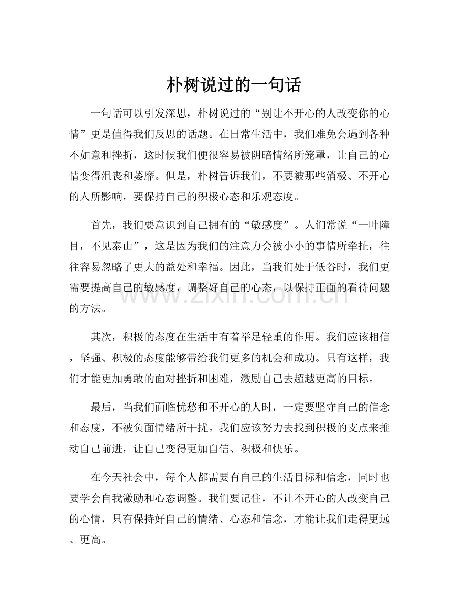 朴树说过的一句话.docx_第1页