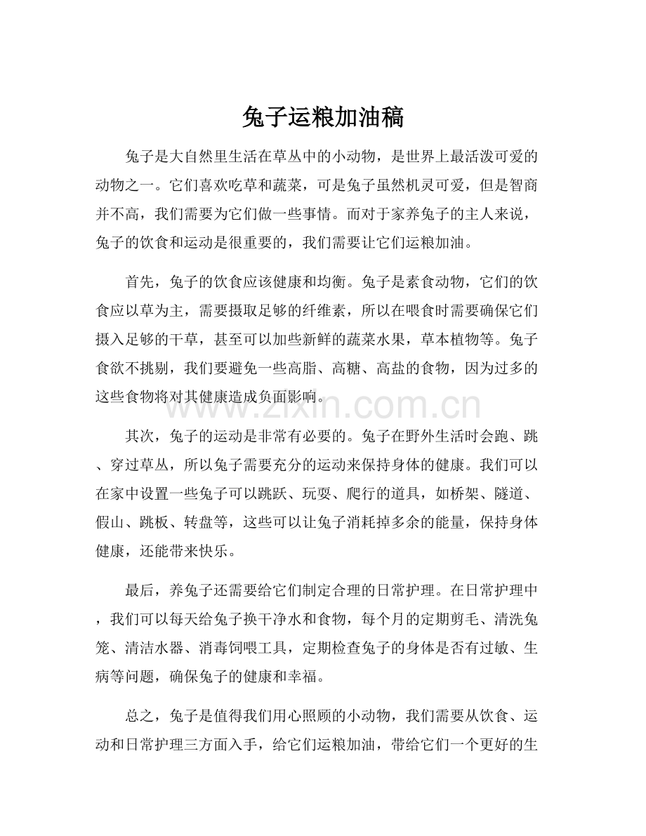 兔子运粮加油稿.docx_第1页