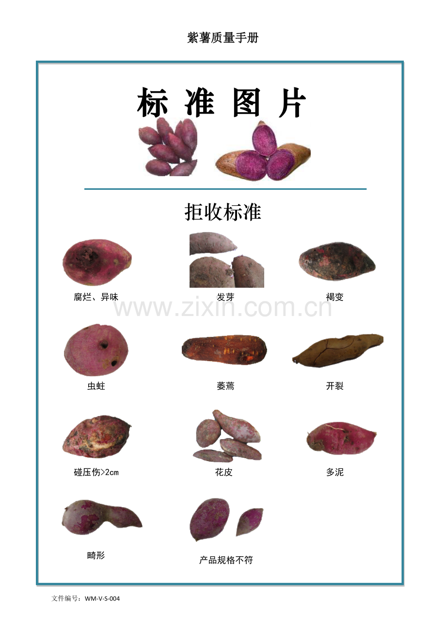 72quality-manual-Sweet-potato紫薯质量手册验收标准.doc_第2页