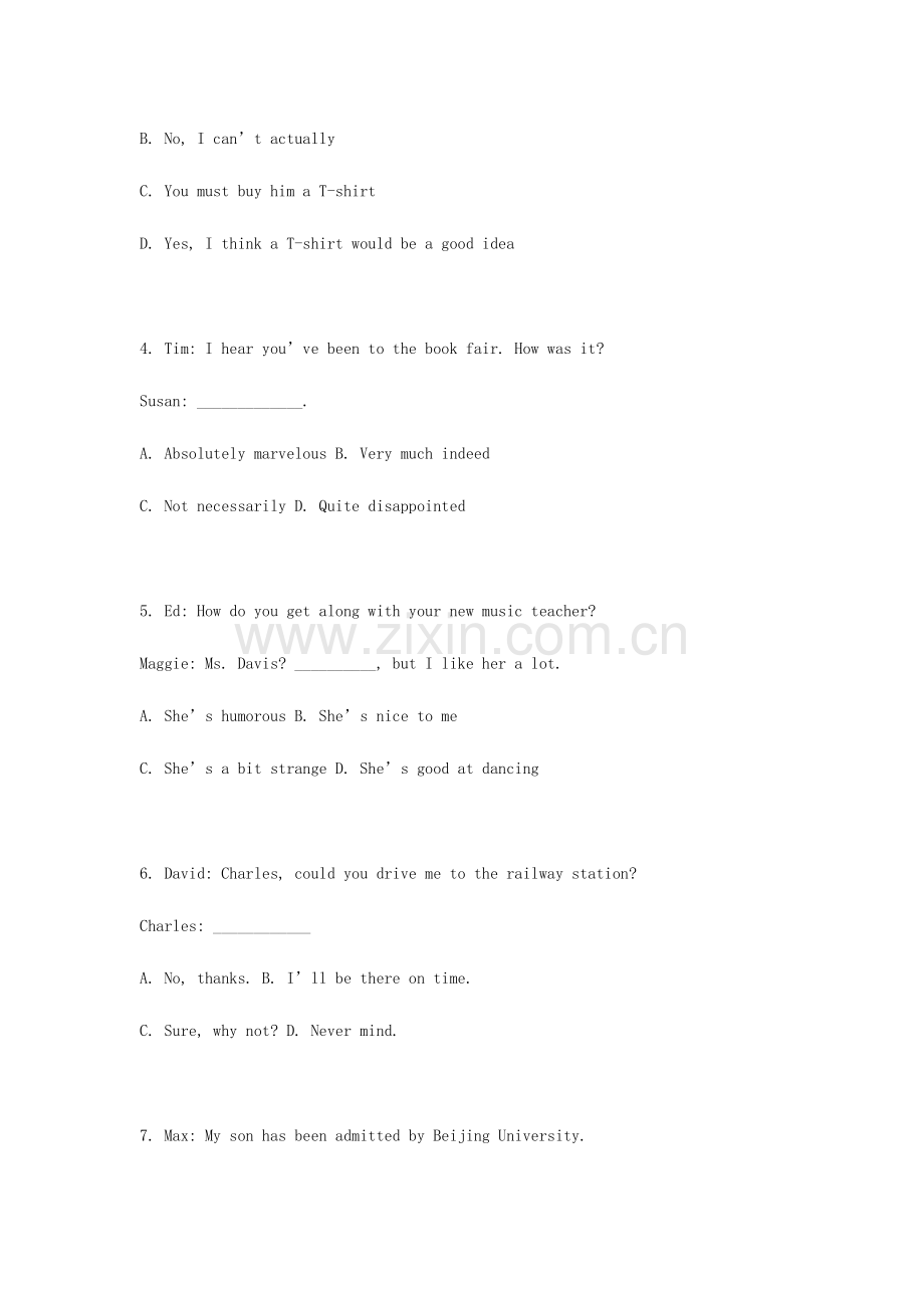 2023年广东省学士学位英语历年真题附答案.doc_第2页