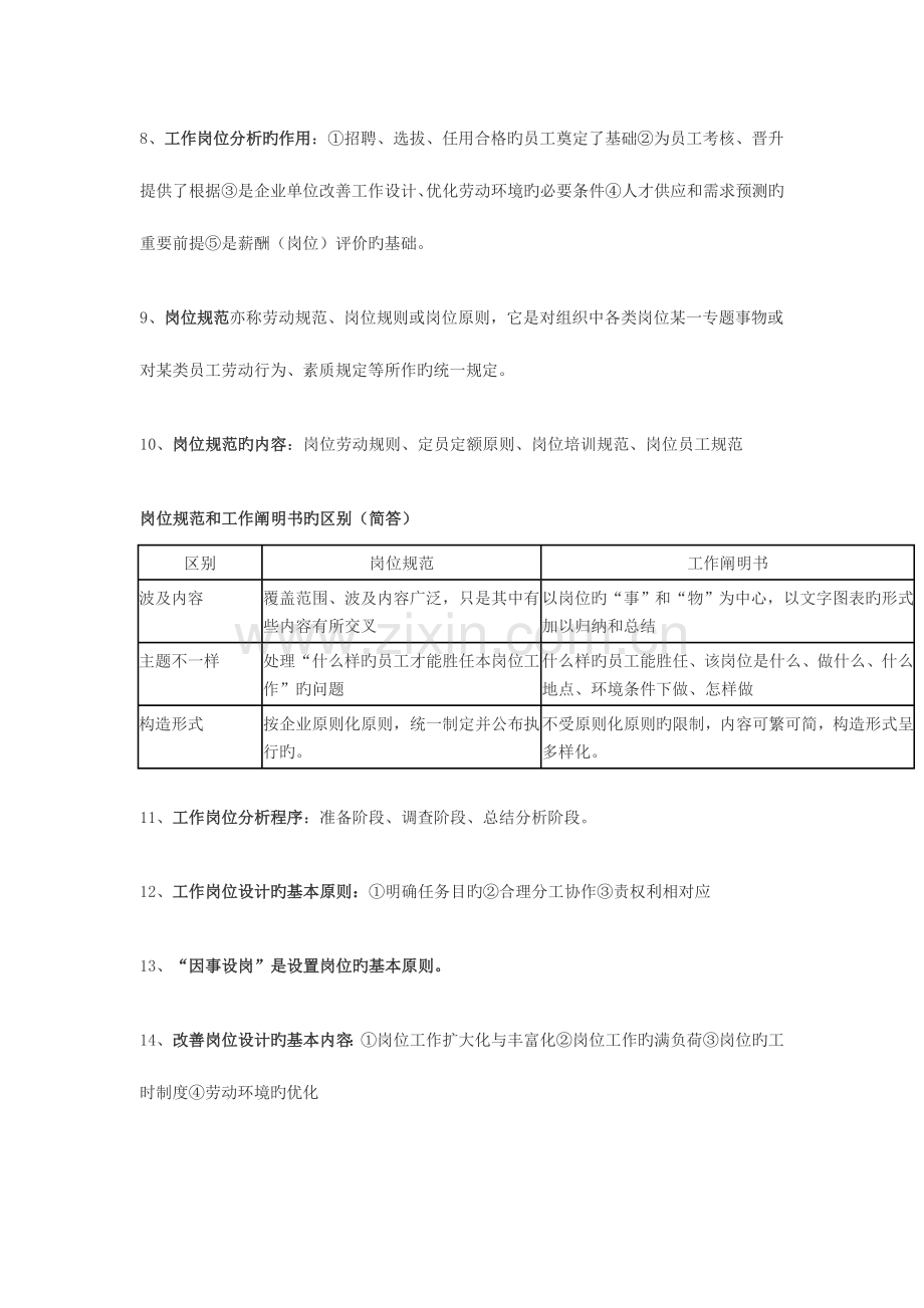 2023年人力资源管理师三级复习重点.doc_第2页