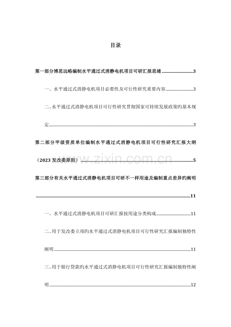水平通过式消静电机项目可行性研究报告发改立项备案案例范文详细编制方案.docx_第2页