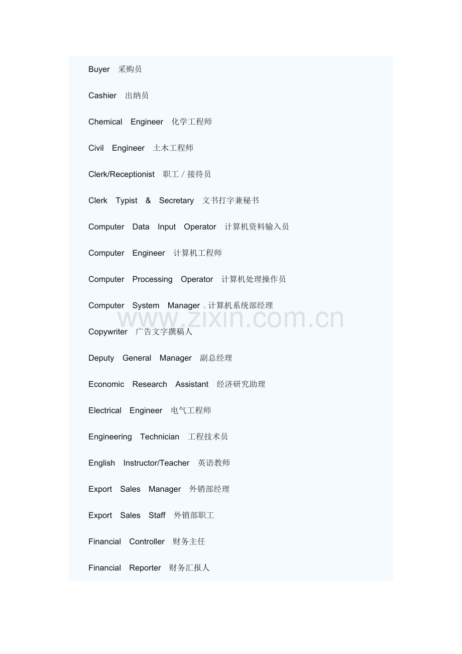 2023年雅思分类词汇职位职务.doc_第2页