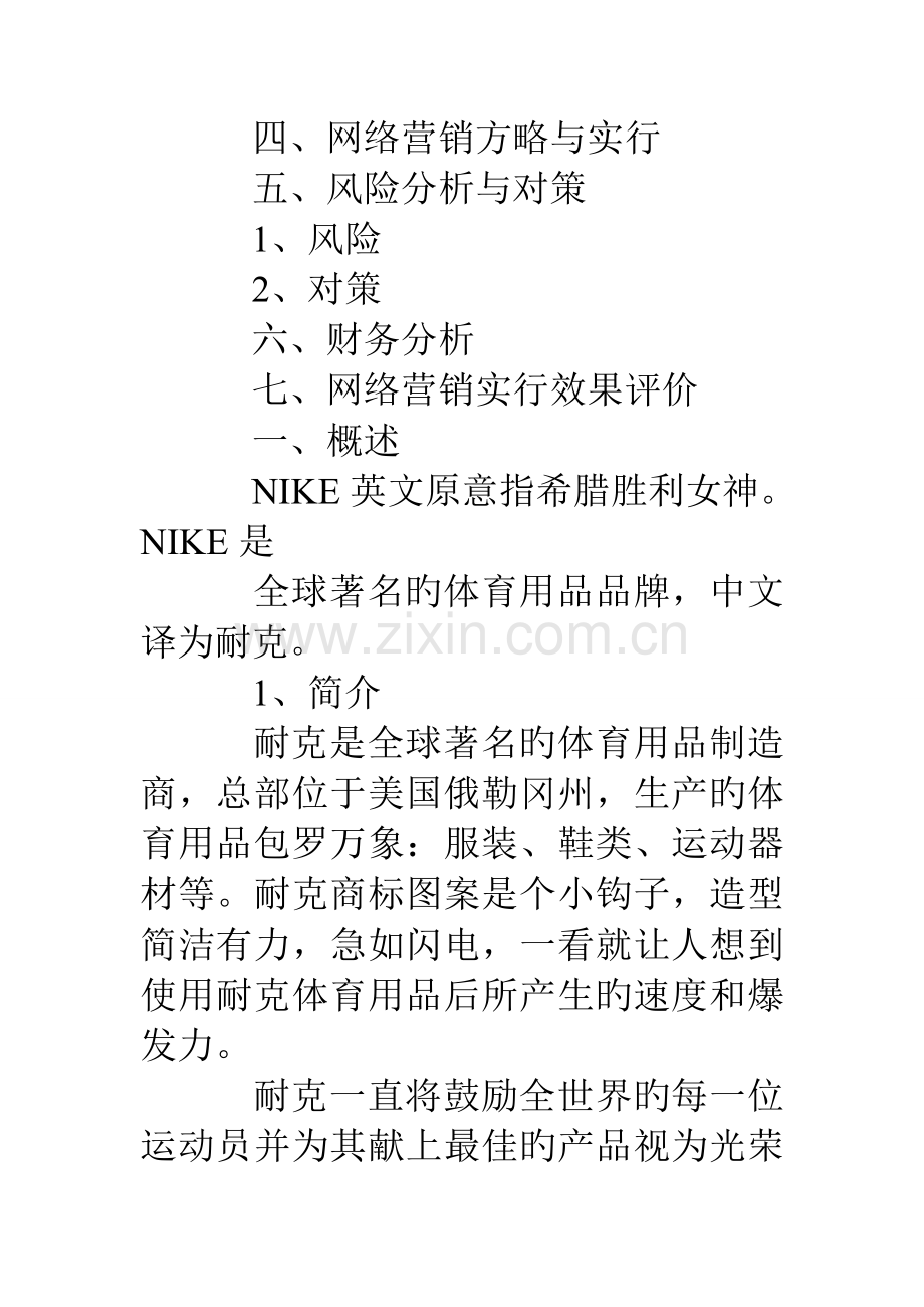 耐克网络营销策划方案.doc_第2页