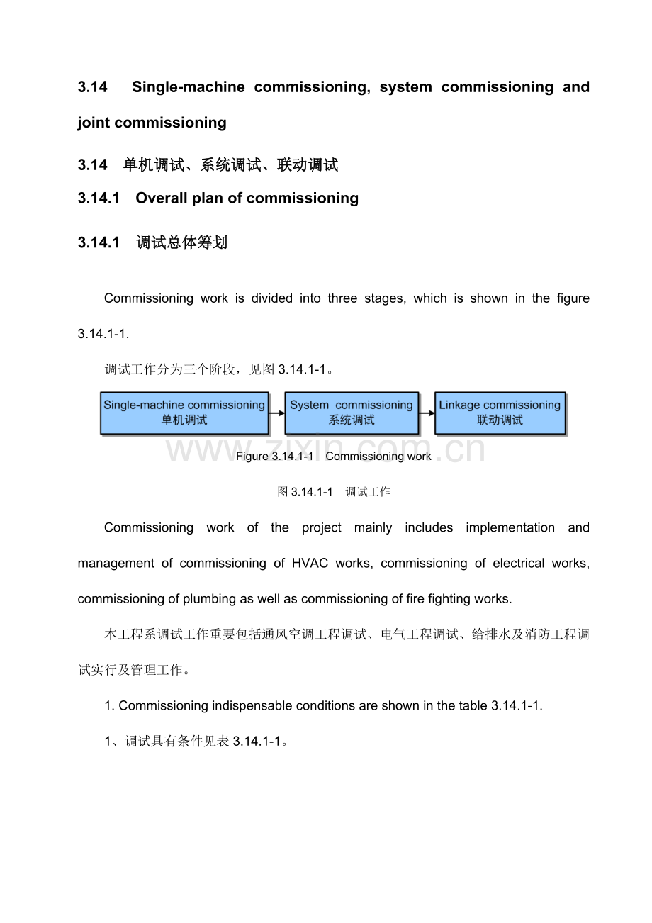 调试方案commissioning中英文双语版.doc_第1页