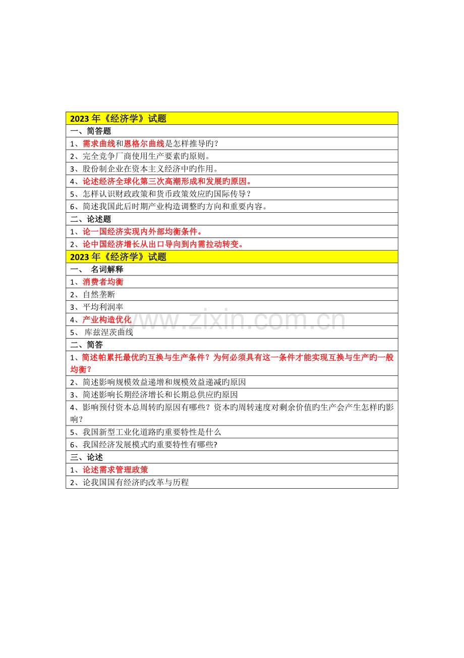 2023年首经贸研究生经济学真题答案.doc_第1页