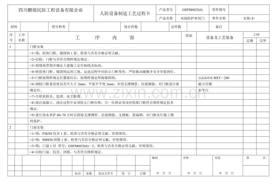 人防门制造工艺.doc_第1页
