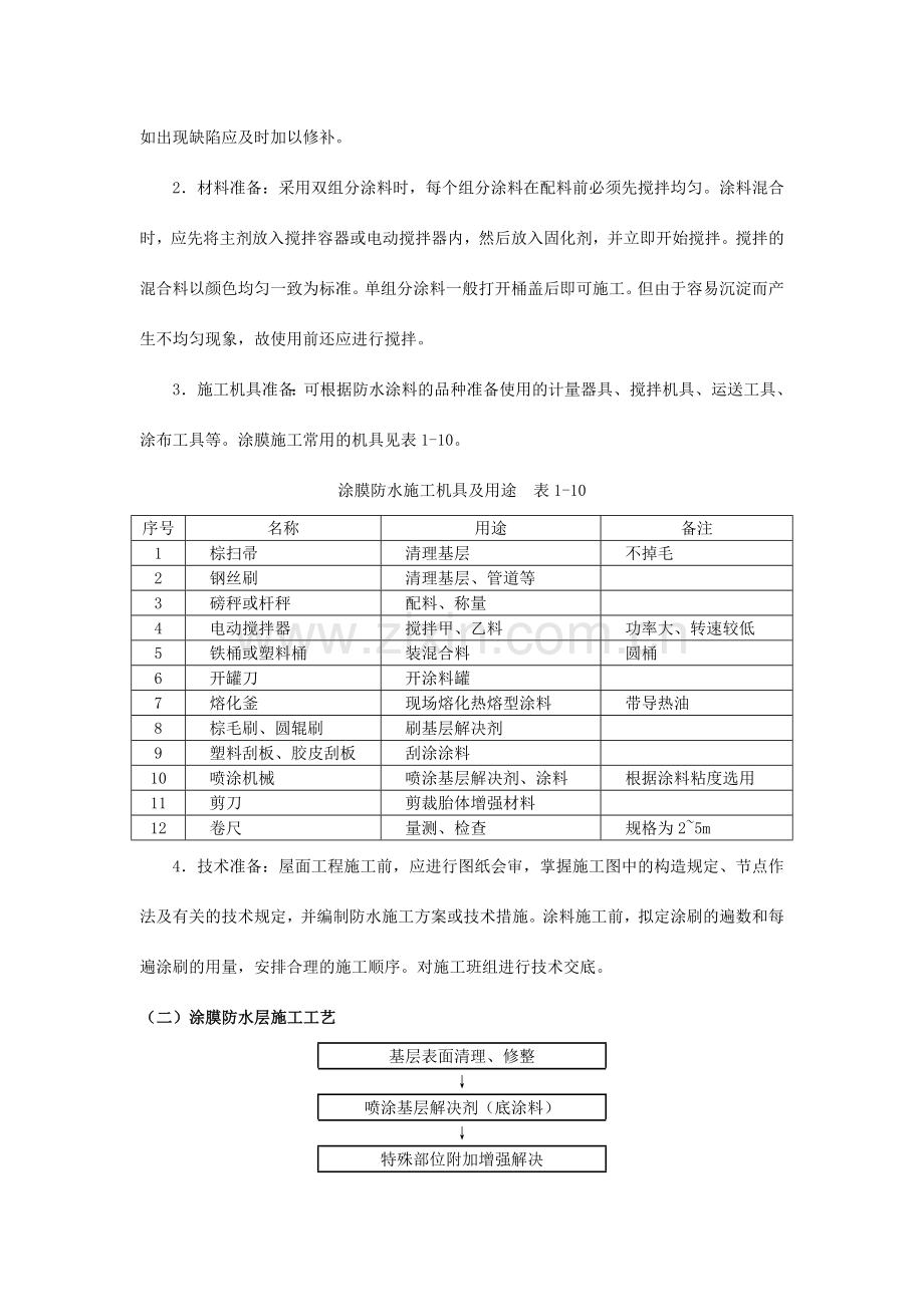 涂膜防水屋面施工与质量验收.doc_第2页
