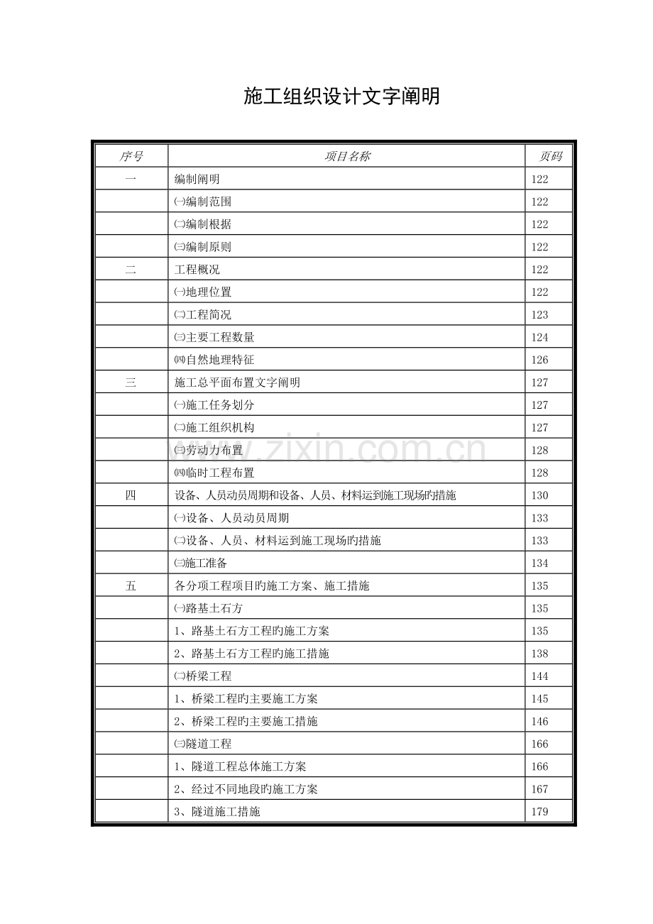 道路施工组织设计范本.doc_第1页