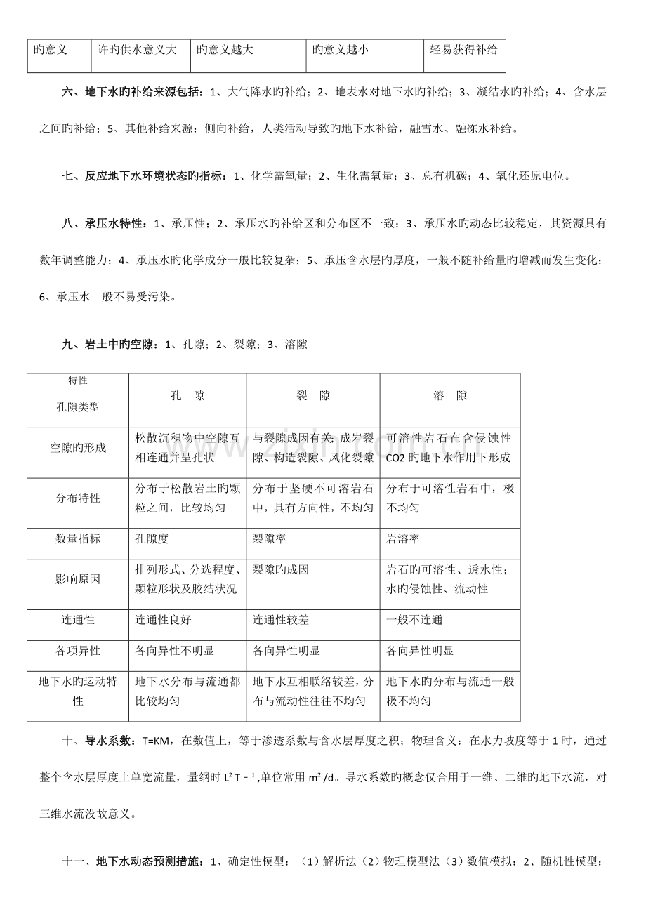 2023年地下水文学复习知识点.docx_第2页