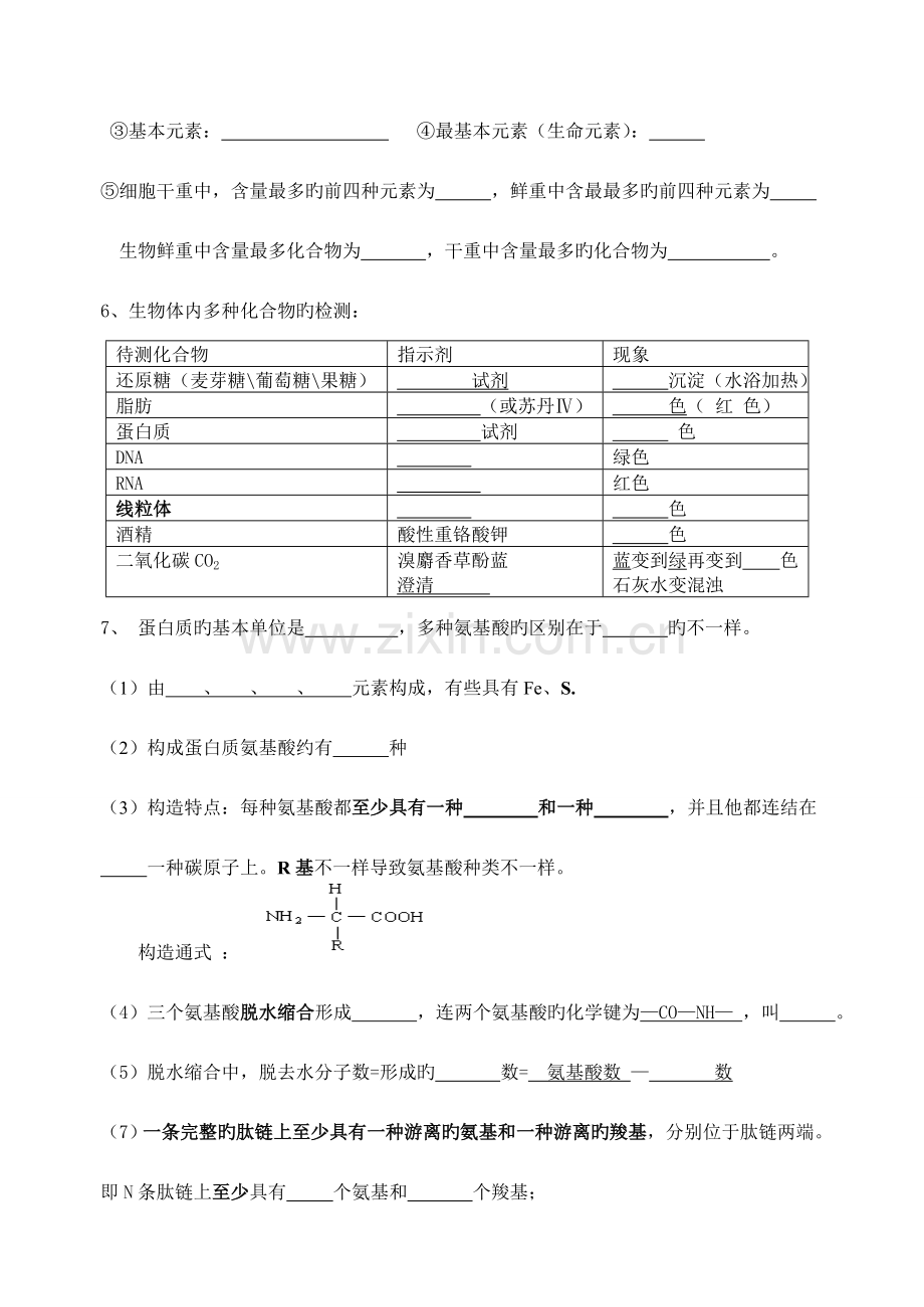 2023年高中生物学业水平测试知识点总结填空.doc_第2页