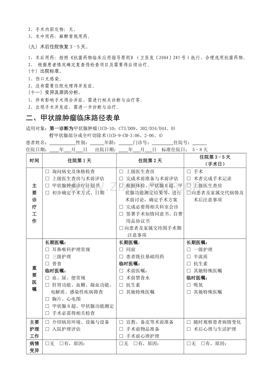 甲状腺肿瘤临床路径.doc_第2页