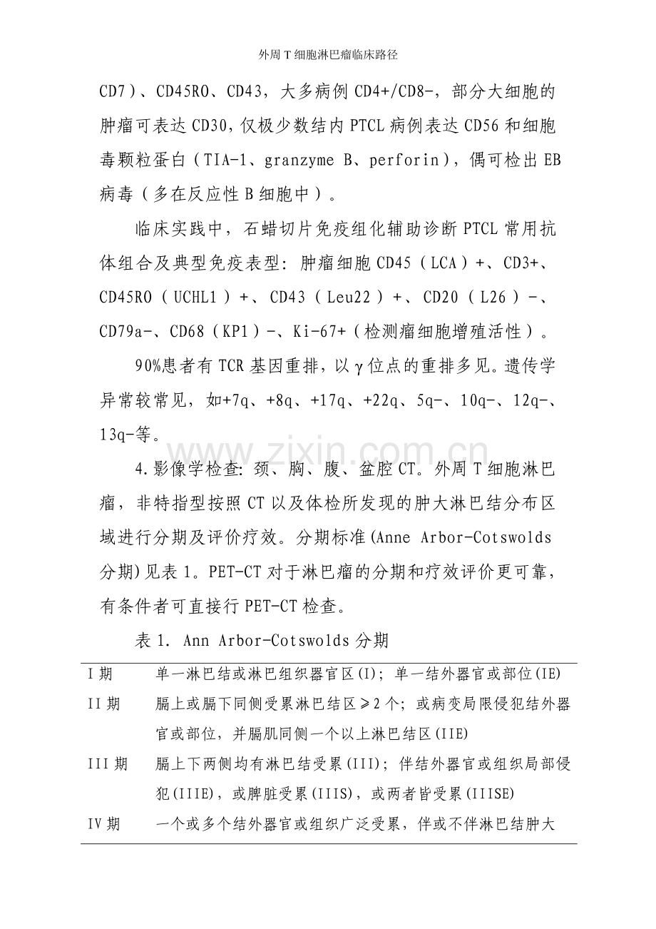 外周T细胞淋巴瘤临床路径.doc_第2页