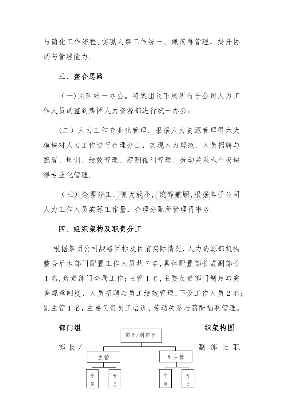 关于人力资源部机构优化整合的方案.doc_第2页