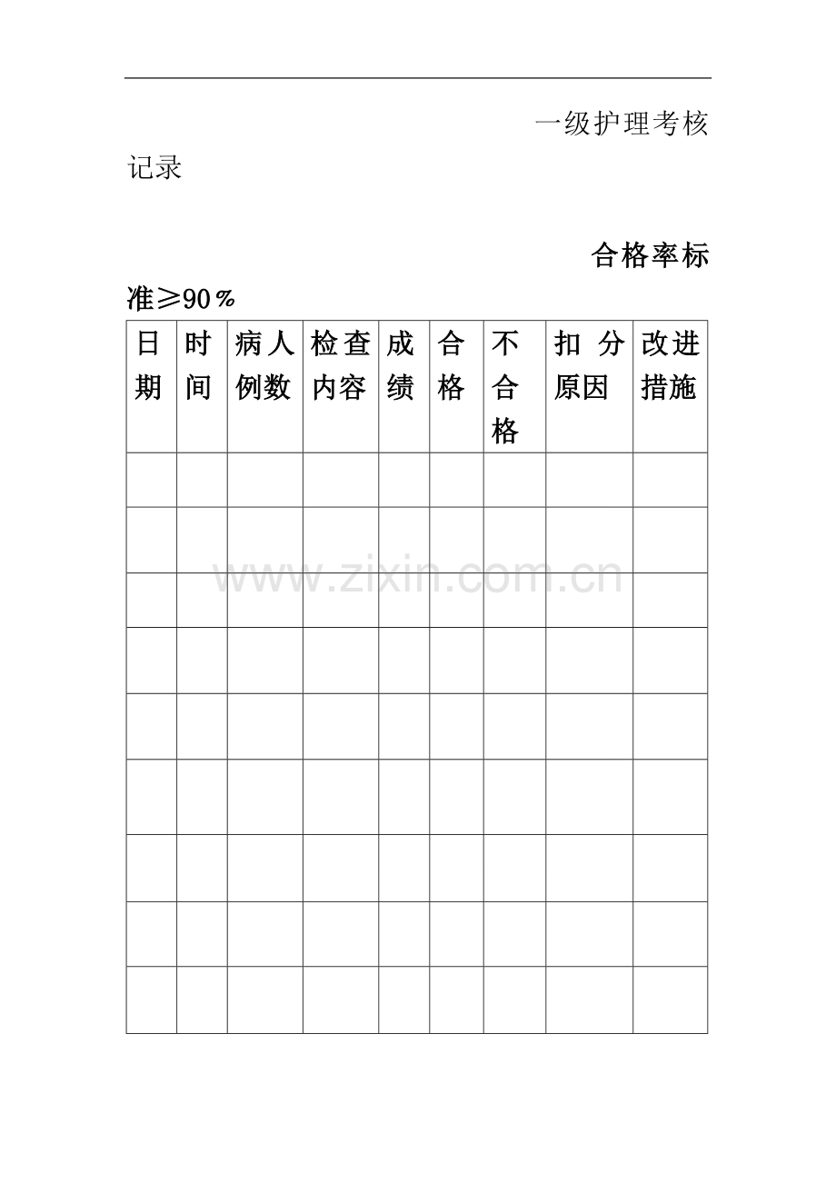 一级护理考核记录.doc_第2页