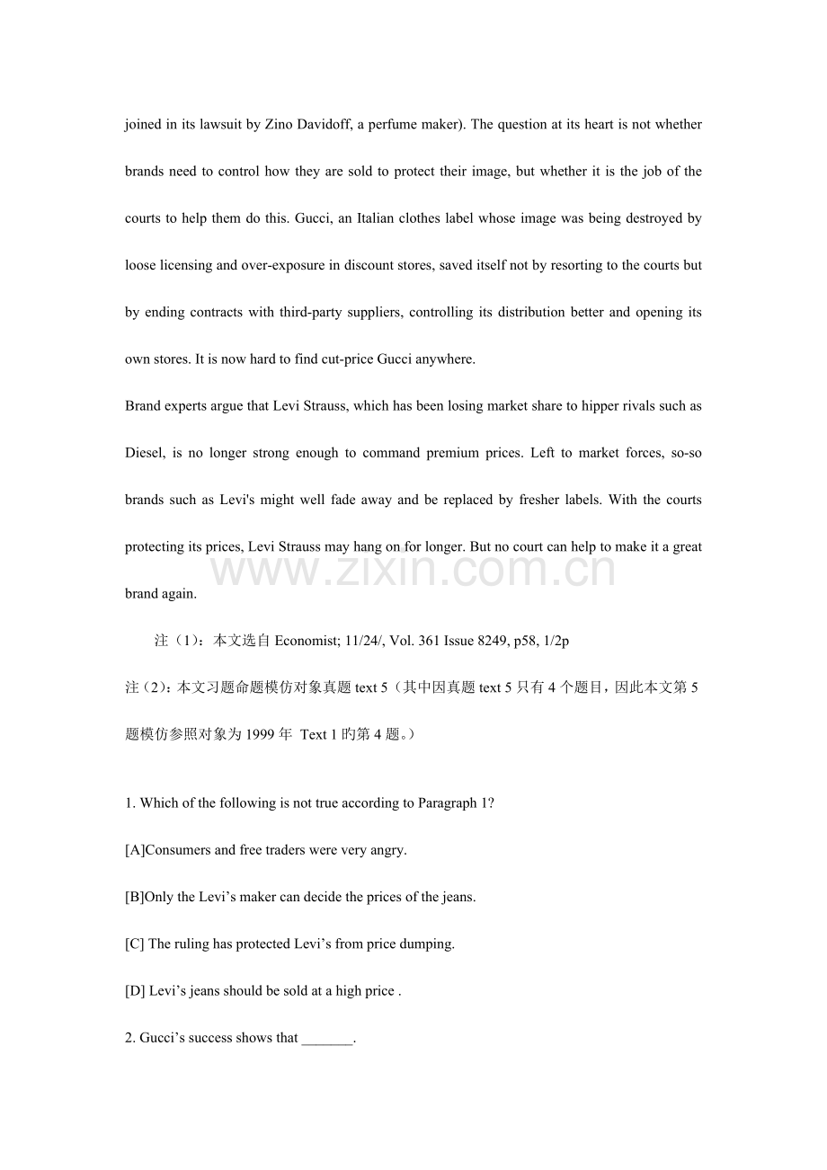 2023年自己整理的考研英语真题笔记包括词汇.doc_第2页