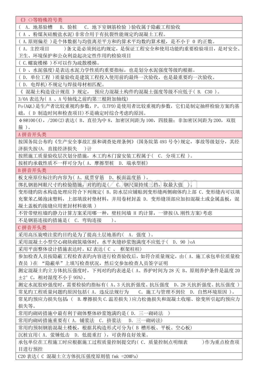 2023年八大员质量员选择题.docx_第1页