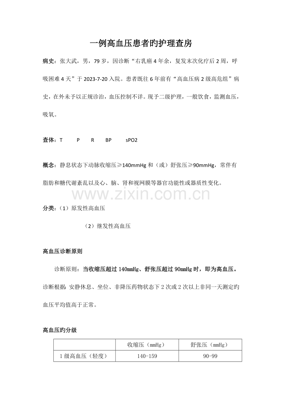 高血压护理查房.doc_第1页