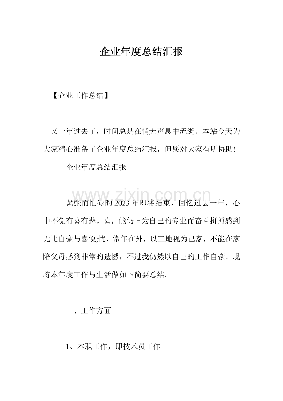 公司年度总结报告.doc_第1页
