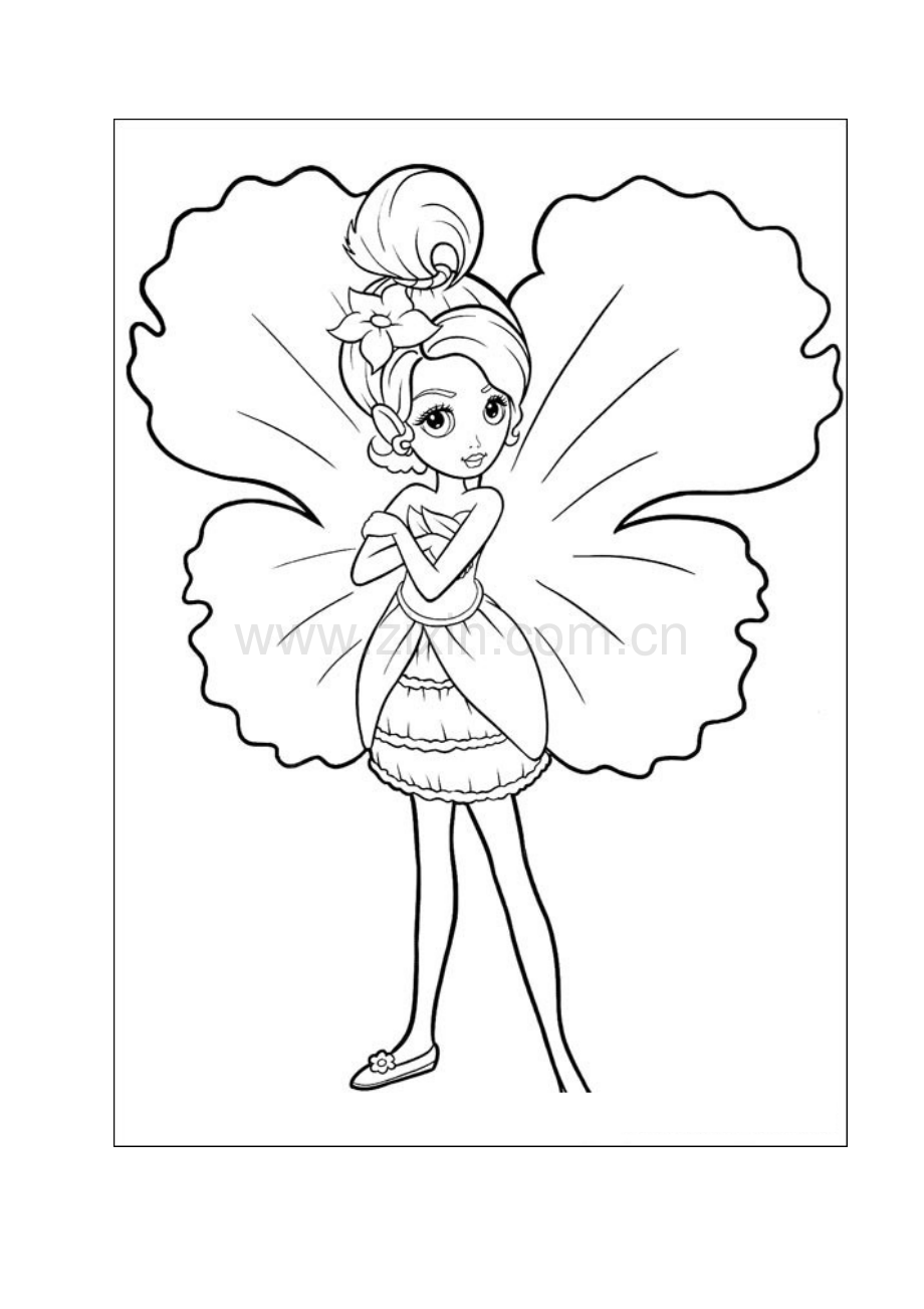儿童公主涂色画.doc_第2页