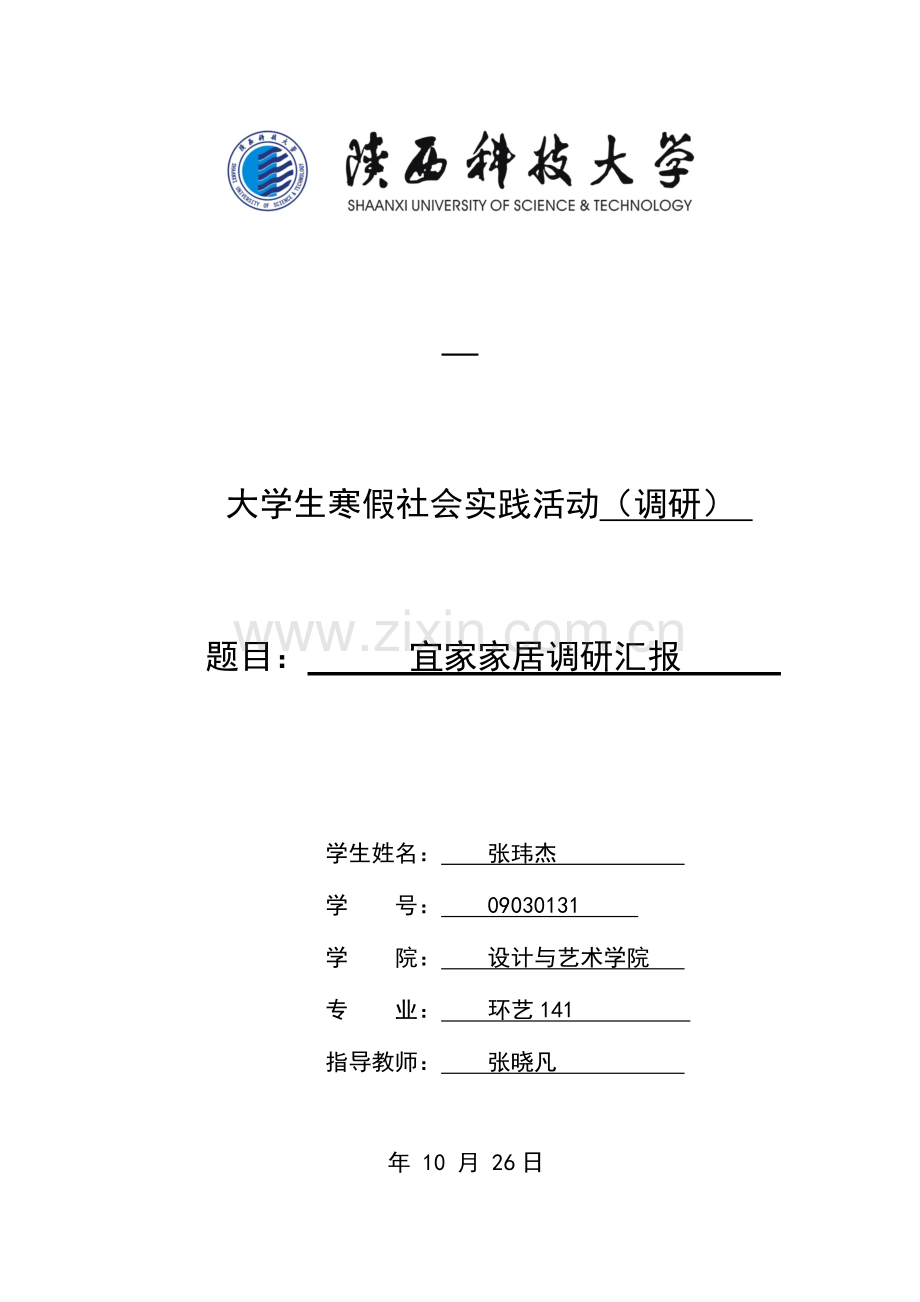 宜家家居调研报告.doc_第1页