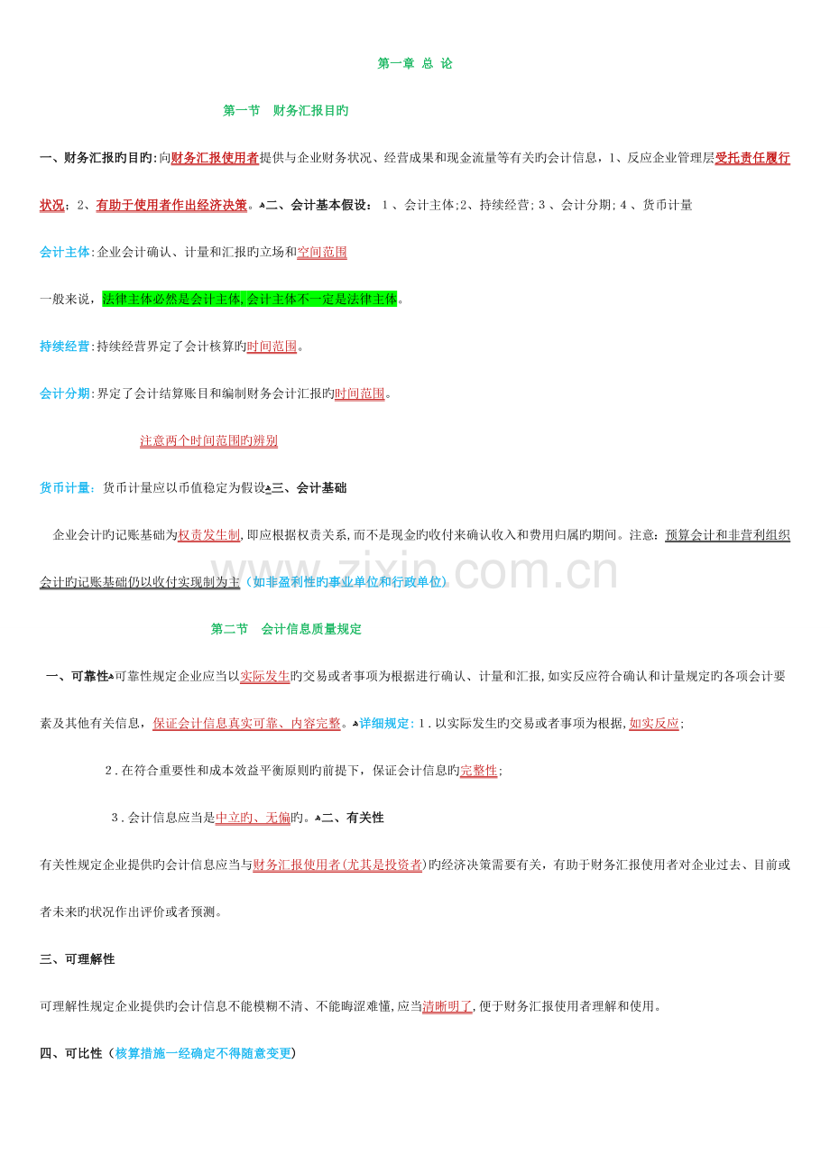 2023年中级会计师考试中级会计实务个人学习笔记.doc_第1页