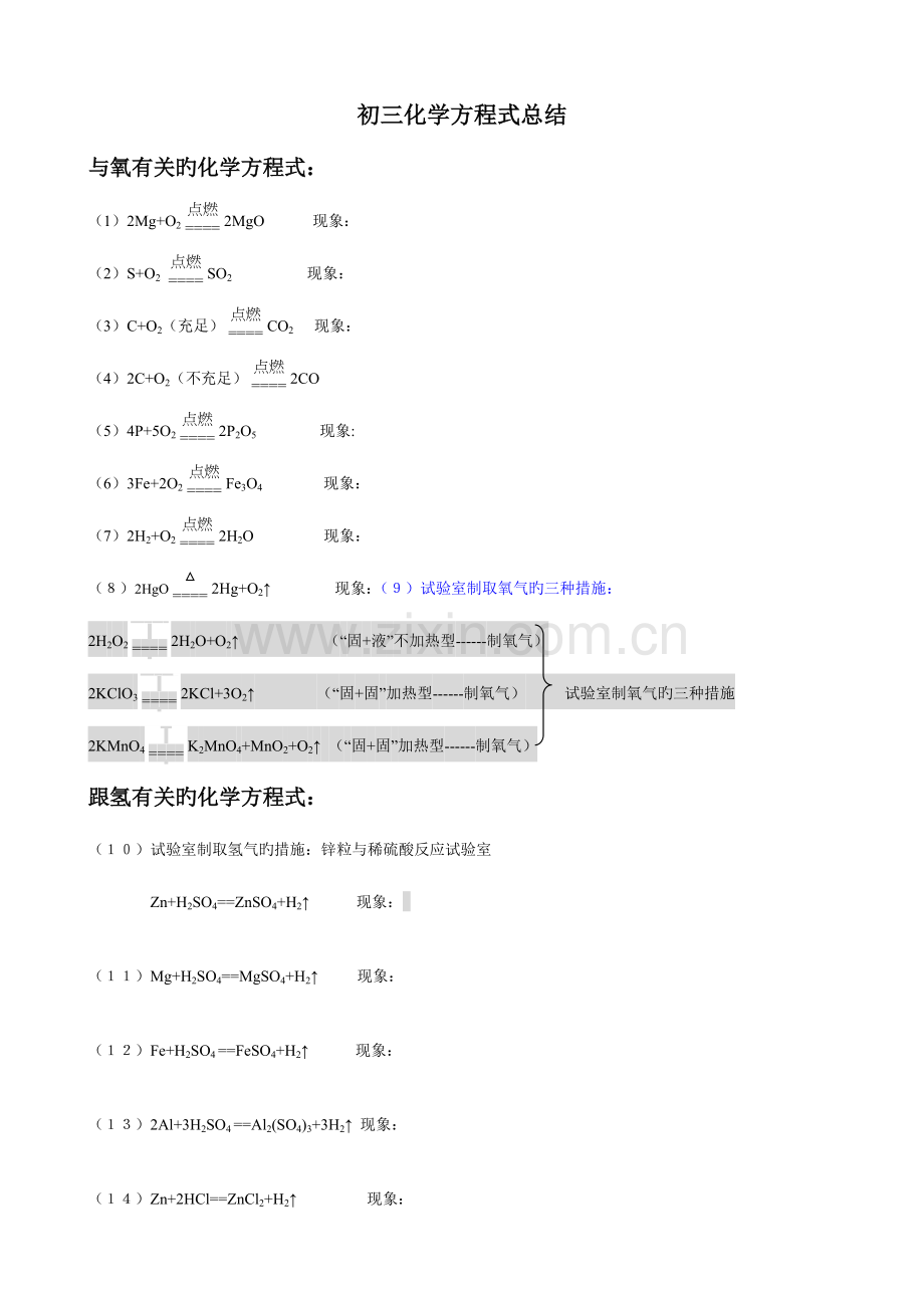 2023年初中化学考点总结.docx_第1页