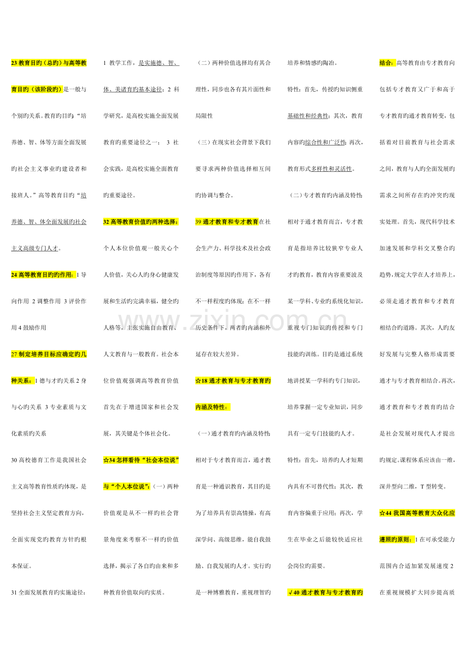 2023年高校教师资格证理论考试复习资料.doc_第2页