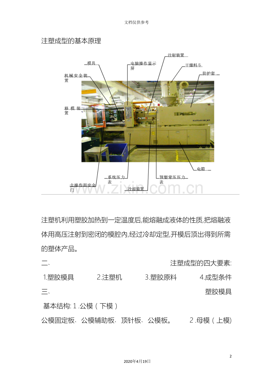 注塑成型的基本原理及设计注意事项模板.doc_第2页