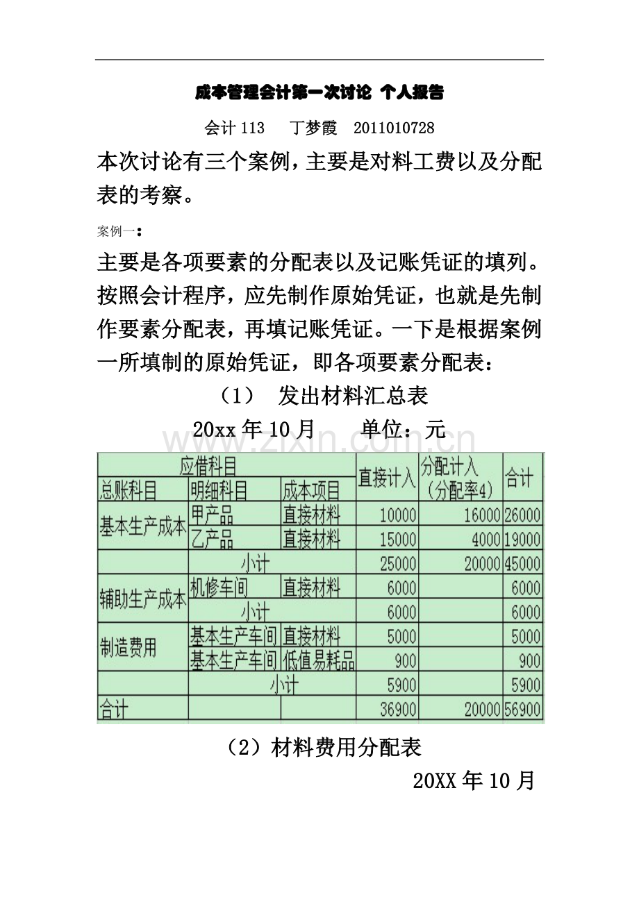 成本管理会计第一次讨论-个人报告.doc_第2页