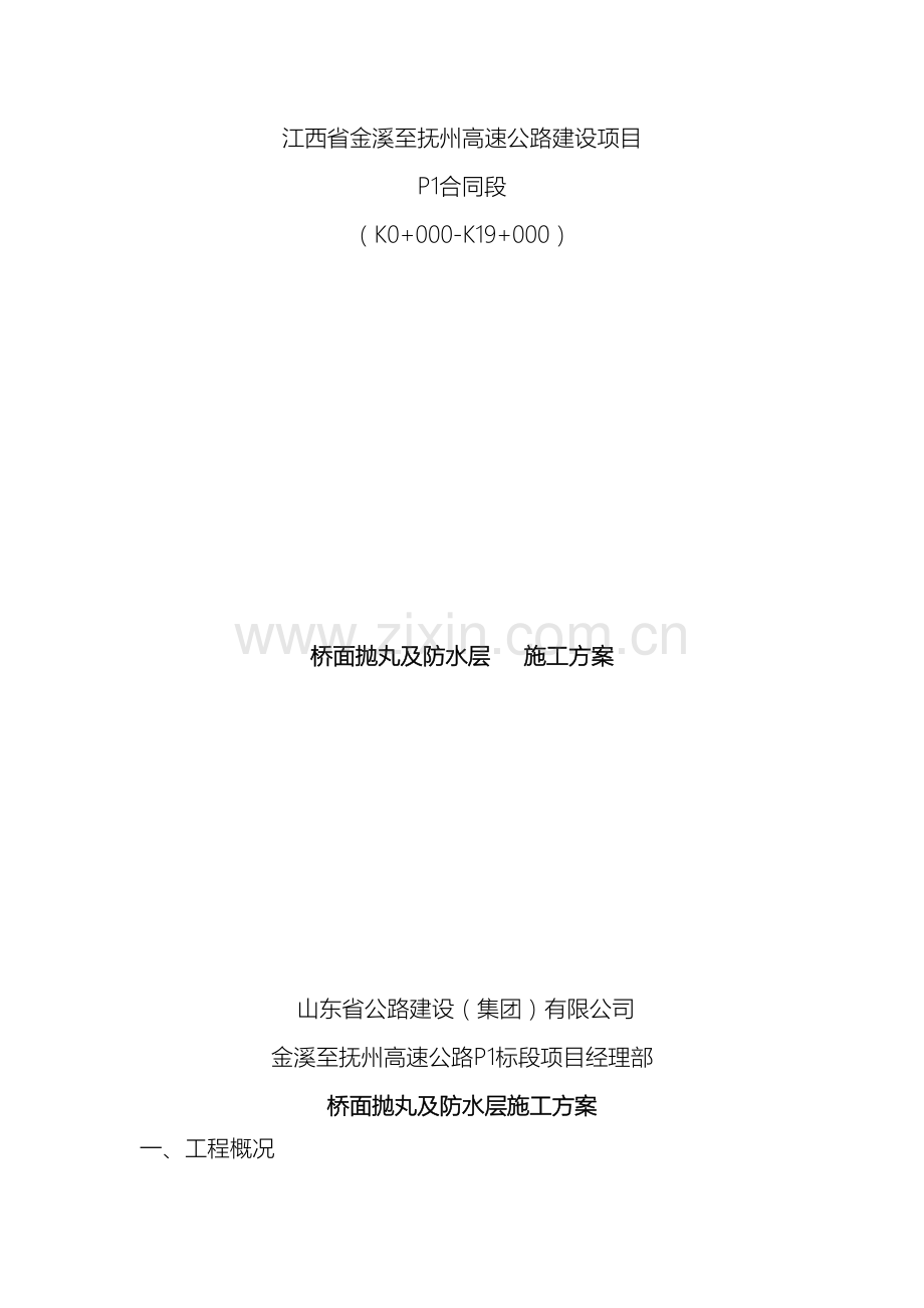 桥面抛丸及防水层施工方案.doc_第2页