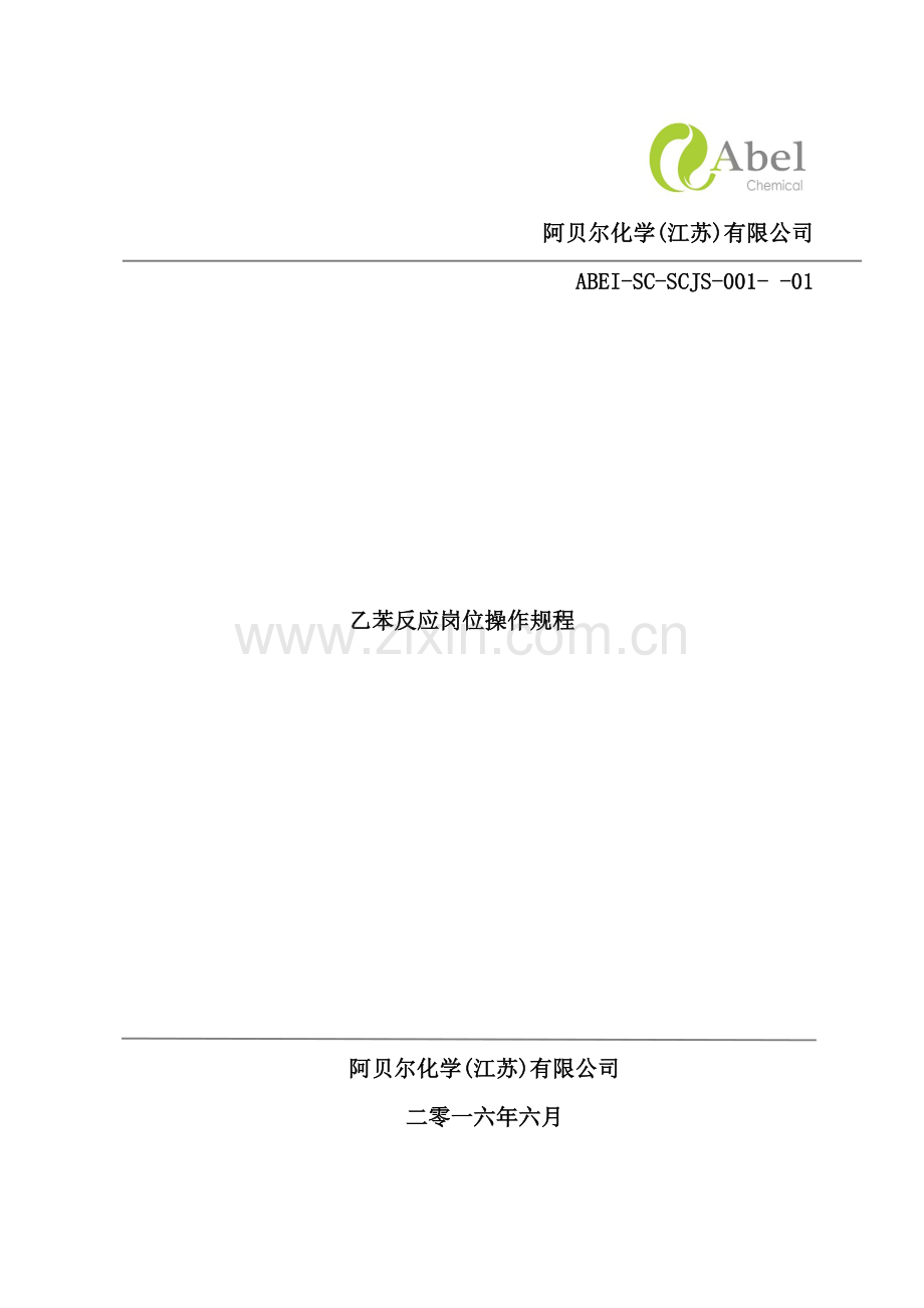 公司乙苯反应岗位操作规程.doc_第2页