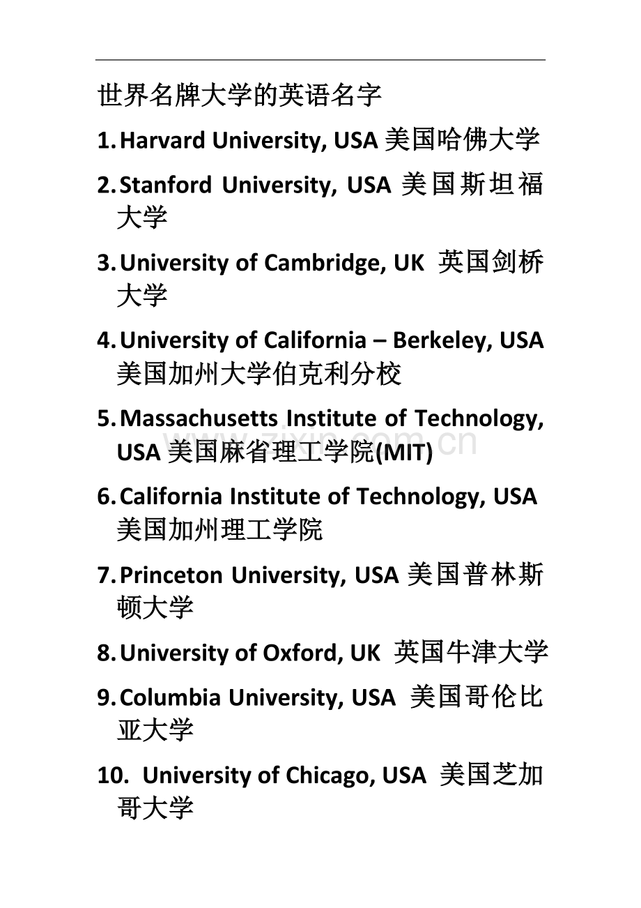 世界名牌大学的英语名字.doc_第2页