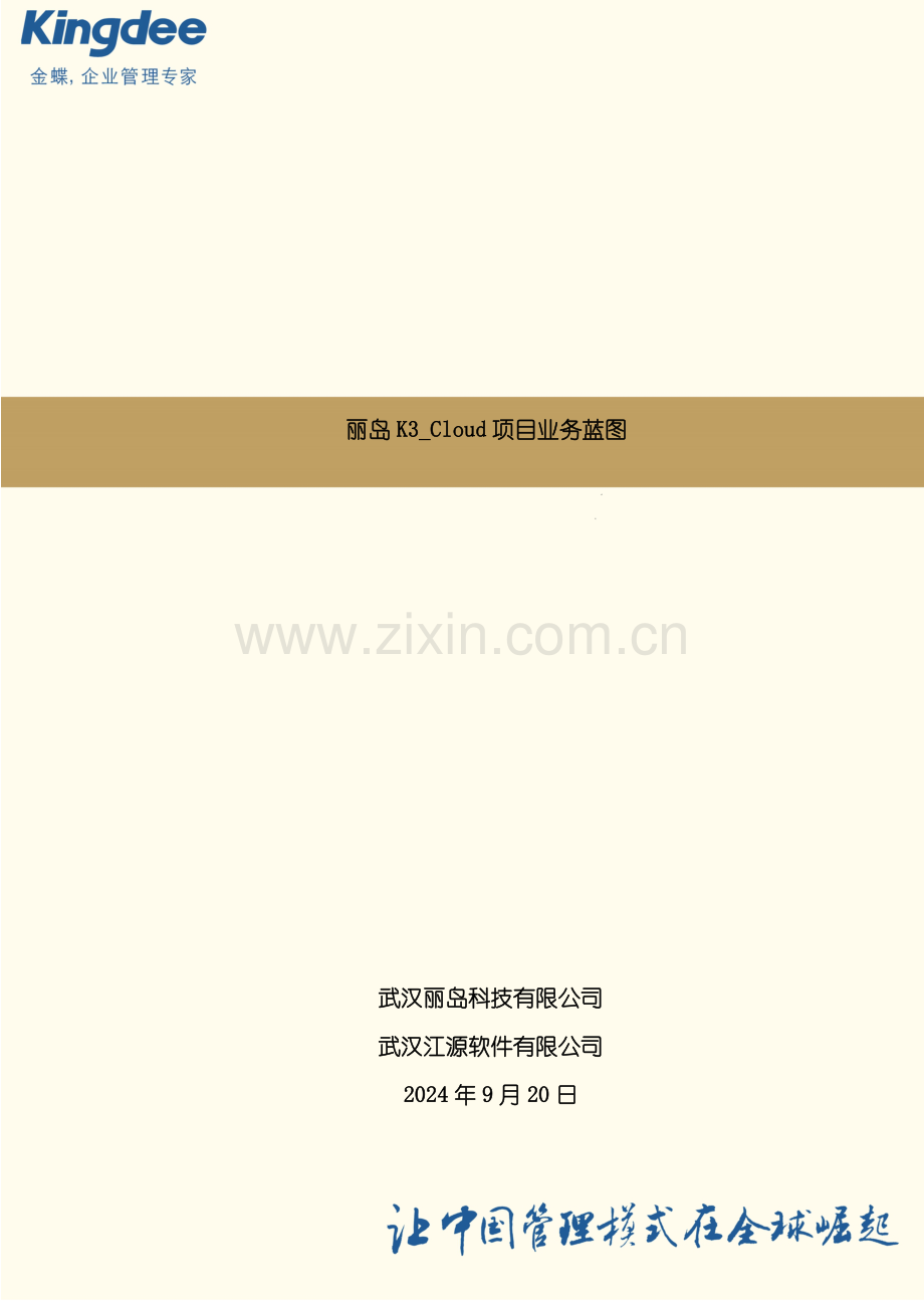 丽岛项目业务蓝图样本.doc_第1页