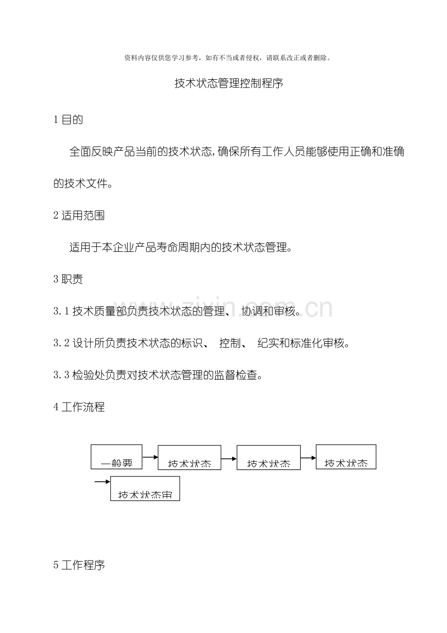 技术状态管理控制程序模板.doc_第1页