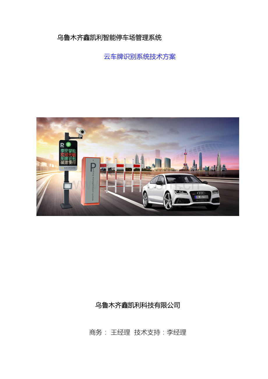 智能车牌识别技术方案书云车牌管理模板.doc_第2页