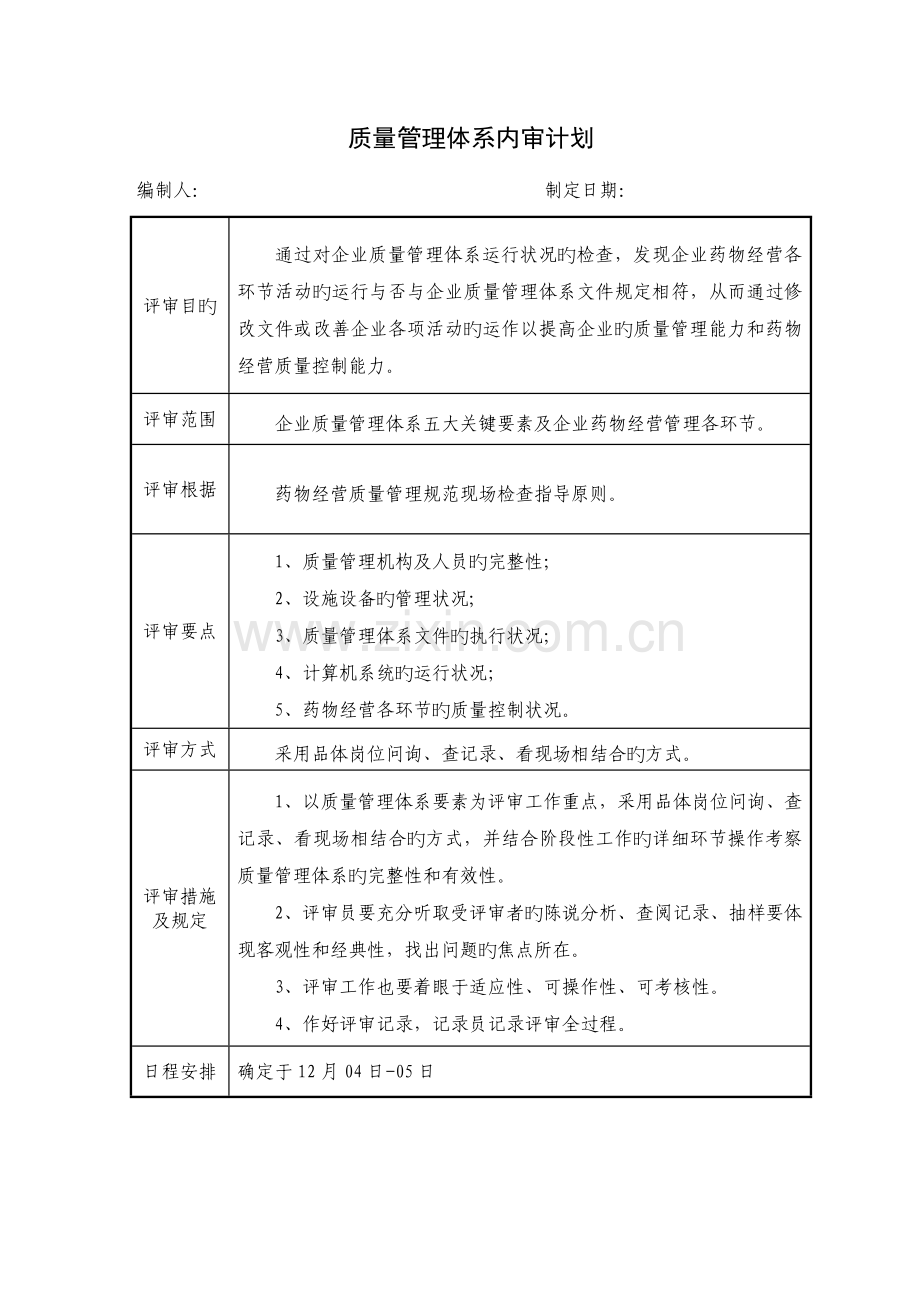 药品批发企业连锁连锁总部质量管理体系审核内审内部审核.doc_第2页